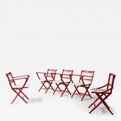 Ico Parisi Set of 6 armchairs and 3 chairs Mod 152 - 3893394