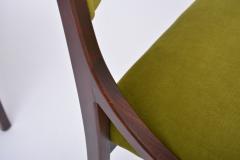 Ico Parisi Set of four Mid Century Modern Green reupholstered Dining Chairs by Ico Parisi - 1951070