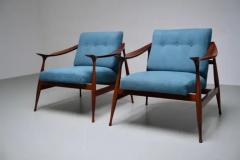 Ico Parisi Set of two Lounge Chairs by Ico Parisi for Fratelli Reguitti Italy 1959 - 3405822