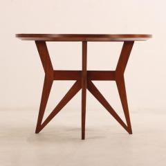 Ico Parisi Stunning Italian mahogany center table in the manner of Ico Parisi C 1950  - 3790767