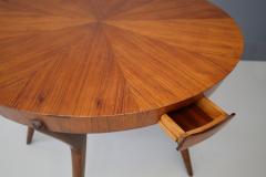 Ico Parisi Table Midcentury attribuite Ico Parisi in mahogany and veneer with drawers 1950 - 1084043