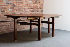 Ico Parisi Vintage Italian Round Extendable Dining Table in Rosewood by Ico Parisi for MIM - 4242818