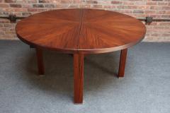 Ico Parisi Vintage Italian Round Extendable Dining Table in Rosewood by Ico Parisi for MIM - 4242822