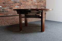 Ico Parisi Vintage Italian Round Extendable Dining Table in Rosewood by Ico Parisi for MIM - 4242823