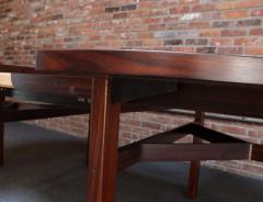 Ico Parisi Vintage Italian Round Extendable Dining Table in Rosewood by Ico Parisi for MIM - 4242827