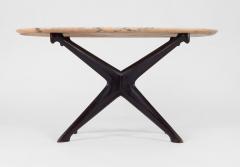 Ico Parisi Wood and Marble Coffee Table by Ico Parisi for Fratelli Rizzi Italy c 1950 - 2628588