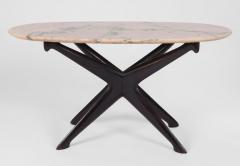 Ico Parisi Wood and Marble Coffee Table by Ico Parisi for Fratelli Rizzi Italy c 1950 - 2628589