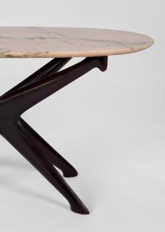 Ico Parisi Wood and Marble Coffee Table by Ico Parisi for Fratelli Rizzi Italy c 1950 - 2628592