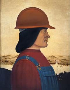 Ignacio Gomez Hispanic Illustrator Parody Portrait Piero della Francesca Renaissance - 4011883