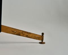 Ignazio Gardella Brass Steel and Teak Table by Ignazio Gardella for Azucena Italy c 1950 - 4574471