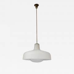 Ignazio Gardella Glass and Brass Ceiling Light by Ignazio Gardella Italy c 1960 - 4056383