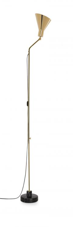 Ignazio Gardella Ignazio Gardella Alzabile Floor Lamp in Brass and Black Marble - 964935