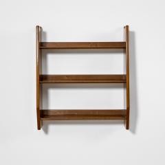 Ignazio Gardella Ignazio Gardella Attributed Hanging Bookcase in Wood 3 Shelves - 2370354