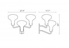 Ignazio Gardella Ignazio Gardella Galleria 3 Arm Wall Lamp for Tato Italia - 3197773