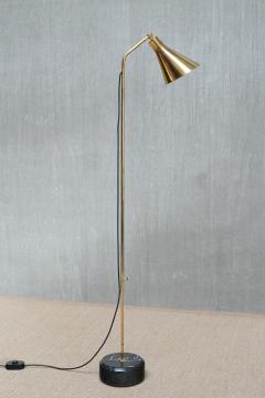 Ignazio Gardella Ignazio Gardella LT3 Floor Lamp in Brass and Marble Azucena Italy 1950s - 4350860