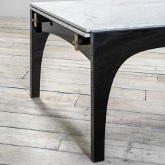 Ignazio Gardella Ignazio Gardella Table Mod Partenio in Metal and Carrara Marble - 2244791