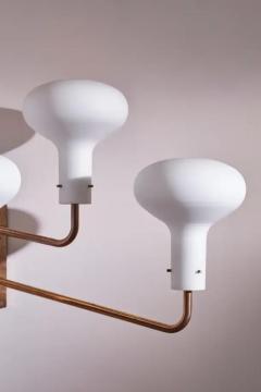 Ignazio Gardella Ignazio Gardella pair of Lp12 brass and glass wall lights for Azucena Italy 1959 - 3476433