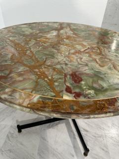 Ignazio Gardella Mid Century Italian Round Table in Onyx Marble B y Ignazio Gardella 1950s - 3470476