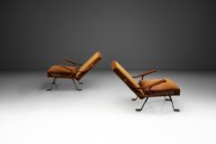 Ignazio Gardella Pair of Adjustable Digamma Armchairs by Ignazio Gardella Italy 1960s - 4431072