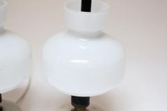 Ignazio Gardella Petite Vintage Italian Brass and Marble Bedside Lamps After Ignazio Gardella - 3270564