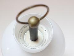 Ignazio Gardella Petite Vintage Italian Brass and Marble Bedside Lamps After Ignazio Gardella - 3270567