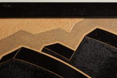 Ikeda Kiichi Lacquer Folding Screen with Roof Tiles 1952 - 4340397