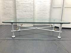 Ilana Goor Iron and Glass Brutalist Coffee Table Style of Ilana Goor - 1733765
