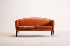 Illum Wikkels Illum Wikkels Leather Sofa for Holger Christiansen Denmark 1960 - 4087773