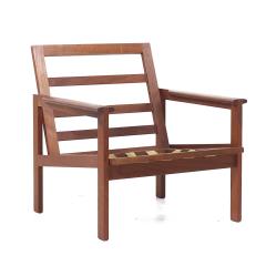 Illum Wikkels Illum Wikkels for Niels Eilersen Capella Model 4 MCM Teak Lounge Chairs Pair - 3823472
