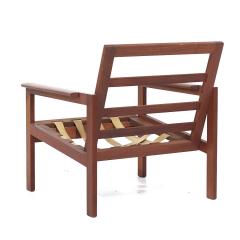 Illum Wikkels Illum Wikkels for Niels Eilersen Capella Model 4 MCM Teak Lounge Chairs Pair - 3823476