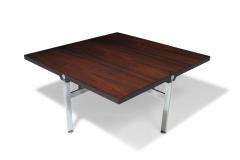 Illum Wikkels Illum Wikkelso Rosewood and Steel Mid century Danish Coffee Table - 3157502