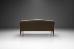 Illum Wikkels Leather V12 Sofa by Illum Wikkels for Holger Christiansen Denmark 1960s - 3709025