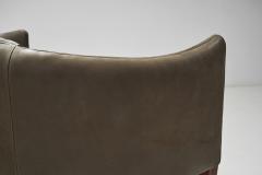 Illum Wikkels Leather V12 Sofa by Illum Wikkels for Holger Christiansen Denmark 1960s - 3709046