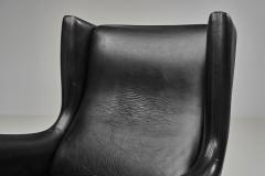 Illum Wikkels Model 110 Leather Armchair by Illum Wikkels for S ren Willadsen Denmark 1960s - 4604331
