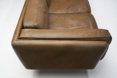 Illum Wikkels Model V11 Three Seater Leather Sofa by Illum Wikkels Denmark 1960s - 1792346