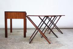 Illum Wikkels Nest of Three Rosewood Folding Tables by Illum Wikkels  - 537246