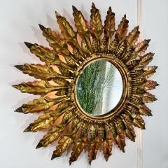 Illuminated Gilt Spanish Sunburst Mirror 1930s - 3766883