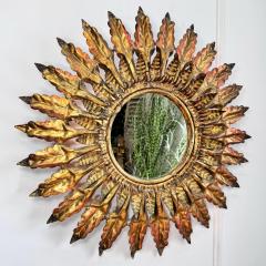 Illuminated Gilt Spanish Sunburst Mirror 1930s - 3766886