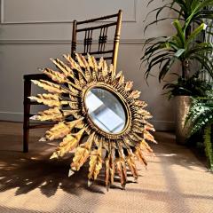 Illuminated Gilt Spanish Sunburst Mirror 1930s - 3766887