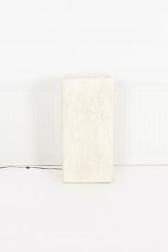 Illuminating Faux Travertine Pedestal - 4324521