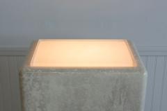 Illuminating Faux Travertine Pedestal - 4324523