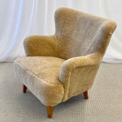 Ilmari Lappalainen Ilmari Lappalainen Asko Finnish Mid Century Modern Lounge Chair Shearling - 3554305