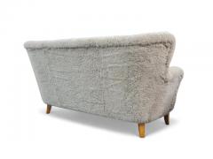 Ilmari Lappalainen Ilmari Lappalainen Laila Sofa Model 238 in Sheepskin Asko 1940s - 3944957