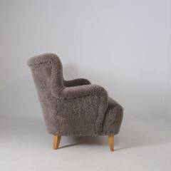 Ilmari Lappalainen Ilmari Lappalainen Laila Sofa Model 238 in Sheepskin Asko 1940s - 4616225