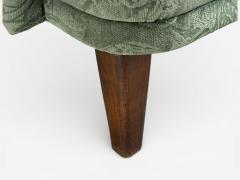 Ilmari Lappalainen Ilmari Lappalainen Lounge Chairs Beech Green Fabric Finland 1950s - 4510097