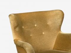 Ilmari Lappalainen Lounge Chairs Beech Velvet Finland 1950s - 4747716