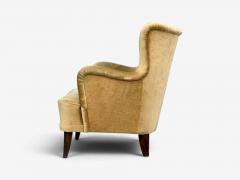 Ilmari Lappalainen Lounge Chairs Beech Velvet Finland 1950s - 4747720