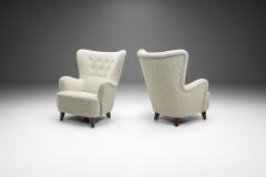 Ilmari Lappalainen Pair of Ilmari Lappalainen Rex Armchairs for Asko Finland 1940s - 3191558