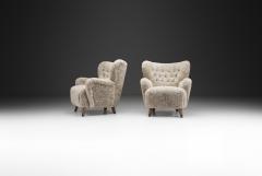 Ilmari Lappalainen Pair of Laila Armchairs by Ilmari Lappalainen Attr for Asko Finland 1950s - 4691599
