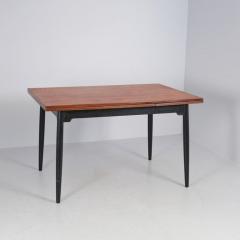 Ilmari Tapiovaara Nordic Modern Ilmari Tapiovaara Fanett Teak Black Dining Table Asko 1950s - 4525161